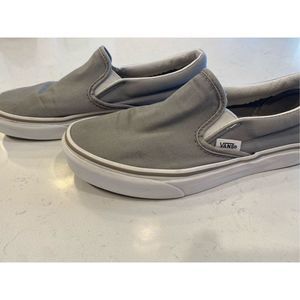 Vans Unisex Off The Wall Grey Casual Shoes Slip On Sneakers Size 6.5 Womans Mens